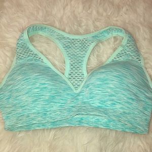 Victoria’s Secret PINK Padded Sports Bra Teal M